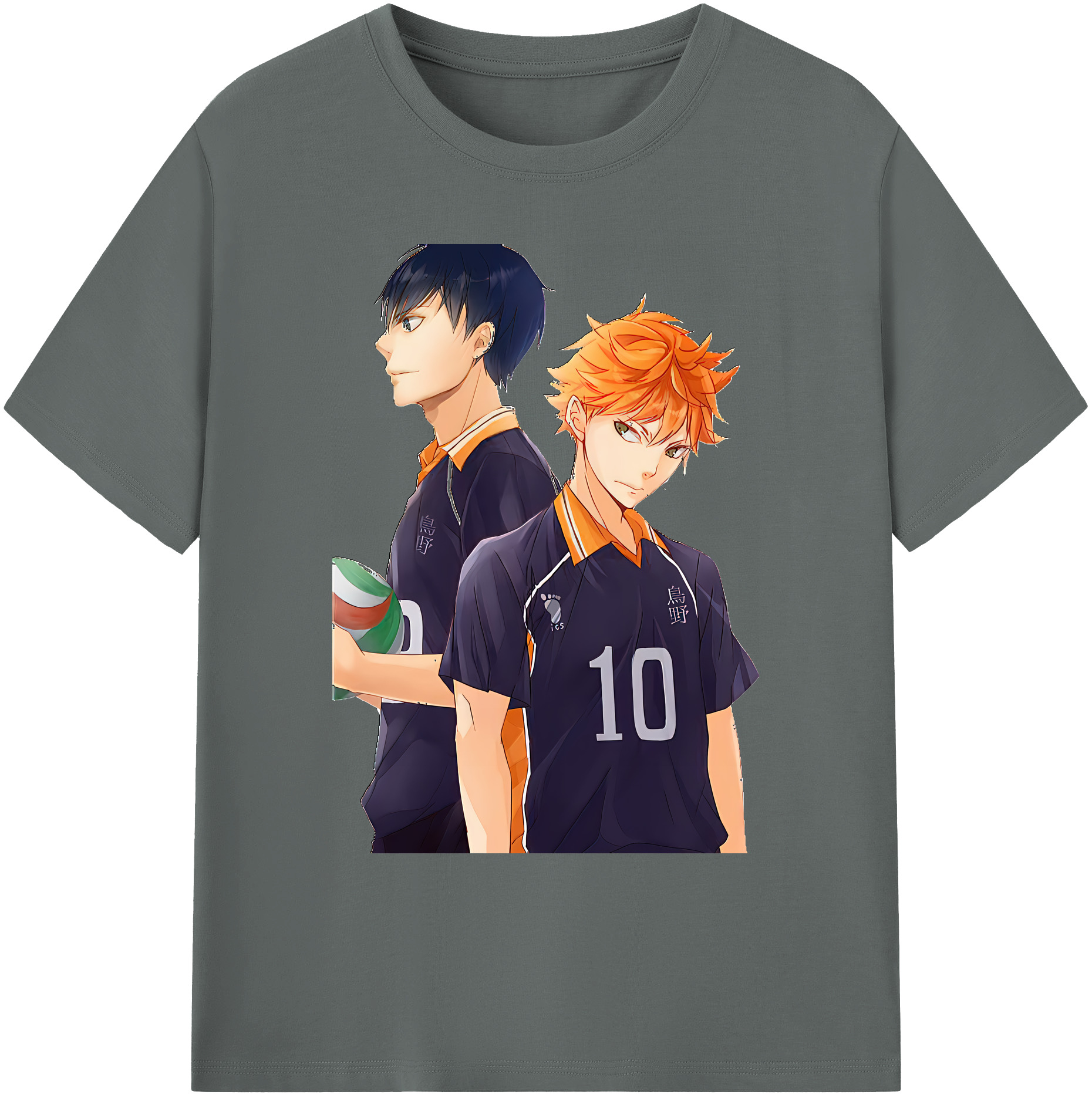 （画像用） ハイキュー!! Haikyu!! 綿100％ メンズ半袖Tシャツ｜肌触りやわらか＆通気性